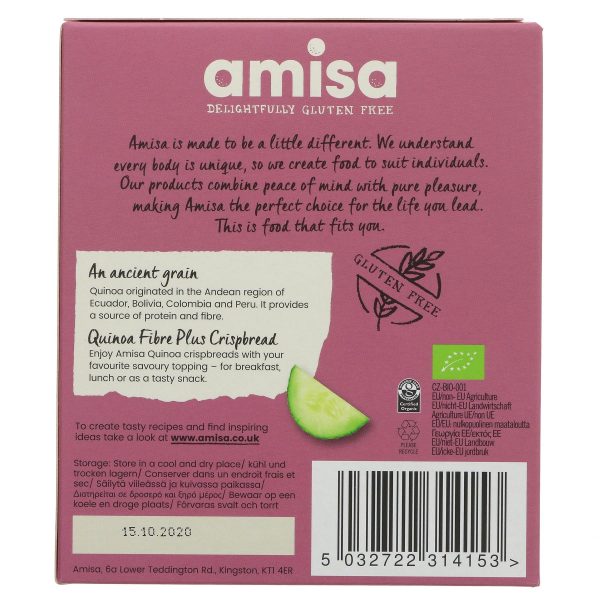 Amisa | Crispbread - Quinoa Fibre Plus | 100g Online Sale