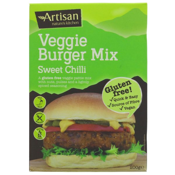 Artisan Natures Kitchen | Sweet Chilli GF Burger Mix | 200g For Cheap