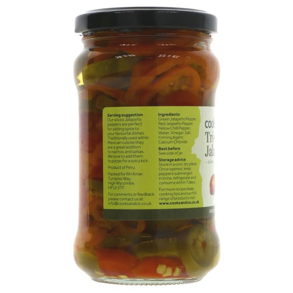 Cooks & Co | Tri-Colour Jalapeno Slices | 290g For Sale