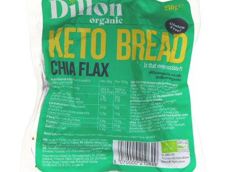 Dillon Organic | Chia Flax Keto Bread | 250g Discount