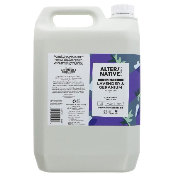 Alter Native | Shampoo - Lavender & Geranium - Normal dry hair | 5l Hot on Sale