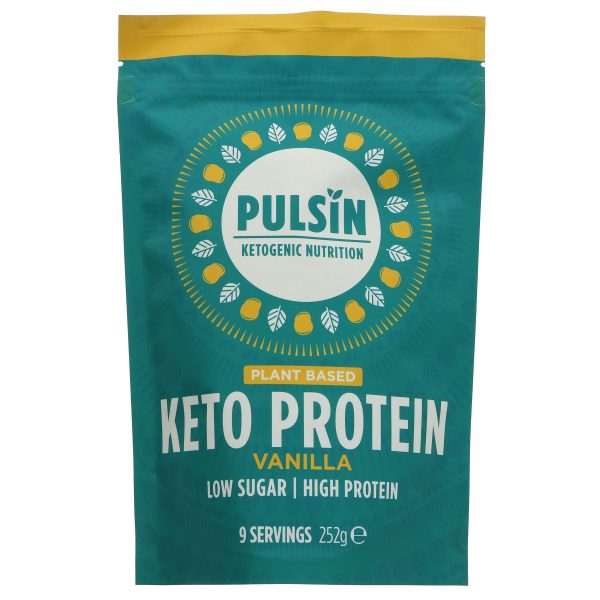 Pulsin | Vanilla Keto Protein Powder | 252g Supply