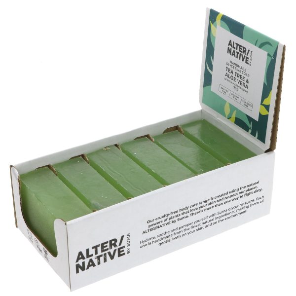 Alter Native | Glycerine Soap - Tea Tree & Aloe - Refreshing - with lemongrass | 90g Online now