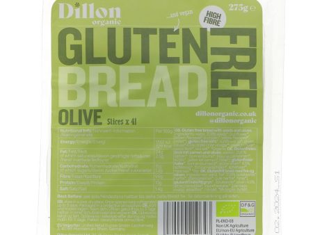 Dillon Organic | Sliced Gluten Free Olive Bread | 275g Cheap