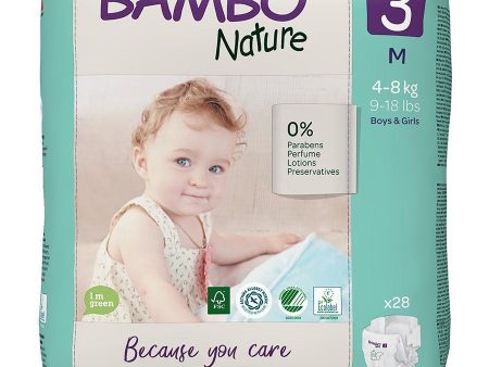 Bambo Nature | Nappies - Size 3 | 28s on Sale