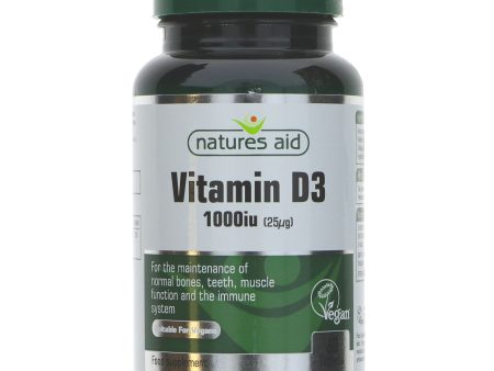 Natures Aid | Vitamin D3 1000iu - Tablets | 60 tablets Hot on Sale