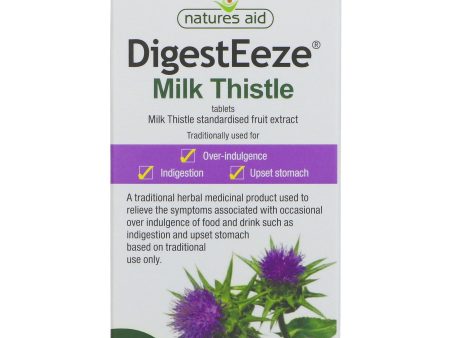 Natures Aid | DigestEeze - 60 tablets 150mg milk thistle | 60 tablets Hot on Sale