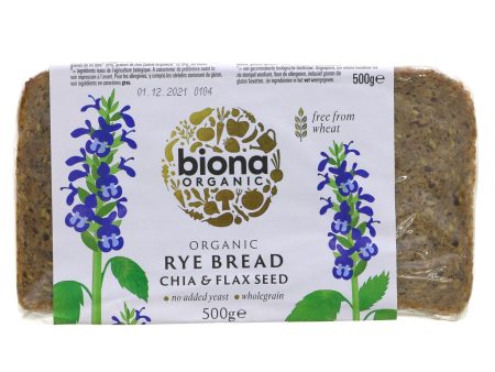 Biona | Rye Bread - Chia & Flax | 500G Discount