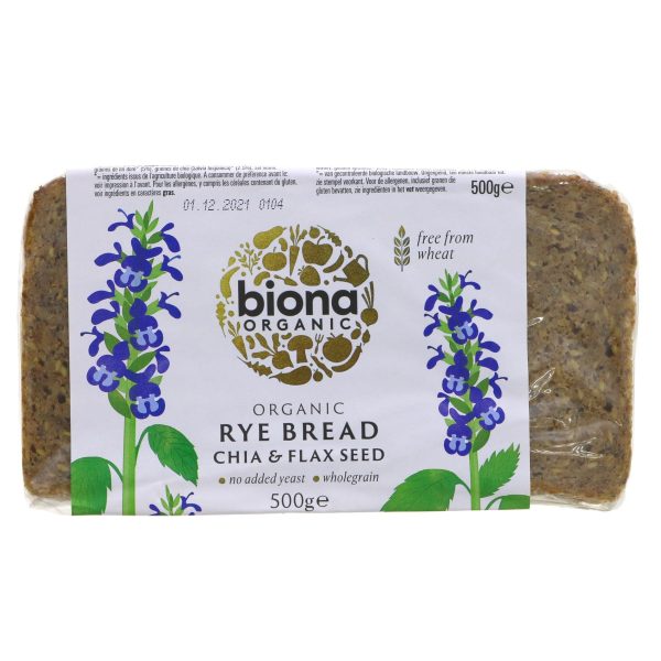 Biona | Rye Bread - Chia & Flax | 500G Discount