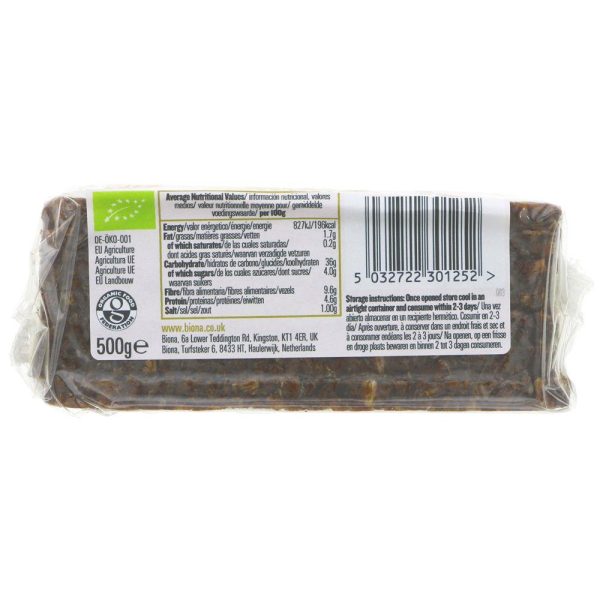 Biona | Pumpernickel Bread | 500G Cheap