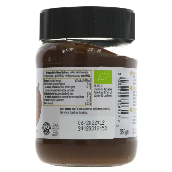 Biona | Dark Chocolate Spread - org - Dairy Free | 350g Supply