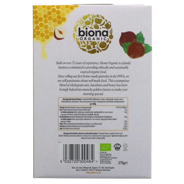 Biona | Honey Hazel Granola - Organic | 375g Cheap