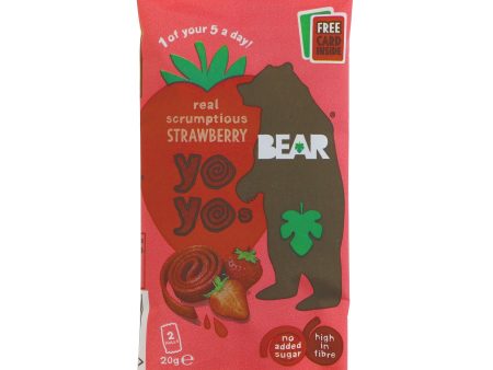 Bear | Yoyo Pure Fruit Rolls - Strawberry | 20G For Discount