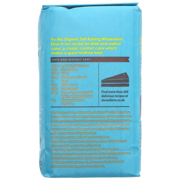 Doves Farm | Self Raising Wholemeal Flour - Blue Bag Blue Logo | 1kg For Cheap