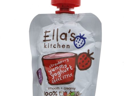 Ella s Kitchen | Greek Yoghurt & Strawberries | 90G Online Sale