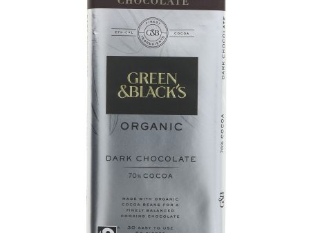 Green & Blacks | Dark Cooking Chocolate-organic | 150g Online now