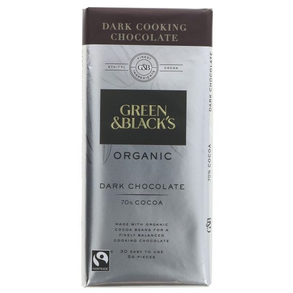 Green & Blacks | Dark Cooking Chocolate-organic | 150g Online now