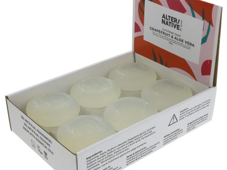 Alter Native | Glycerine Soap - Grapefruit & Aloe - Round soap bar | 90g For Cheap