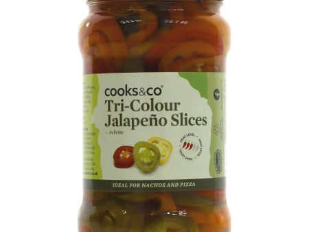 Cooks & Co | Tri-Colour Jalapeno Slices | 290g For Sale