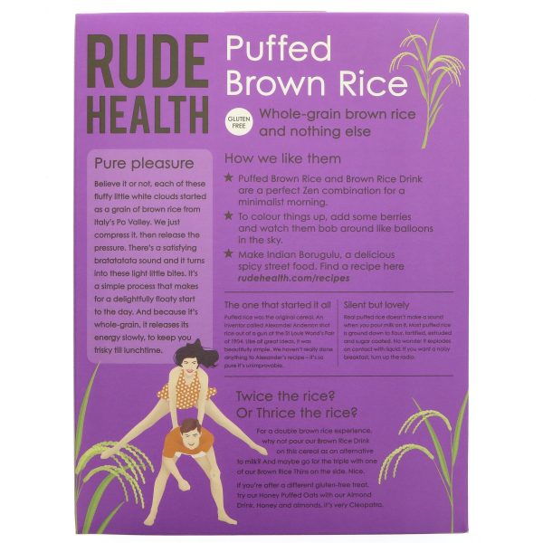 Rude Health | Puffed Brown Rice | 225g Online now