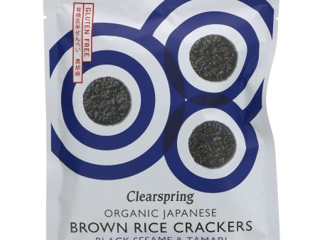 Clearspring | Brown Rice Crackers-blk Sesame | 40G Online