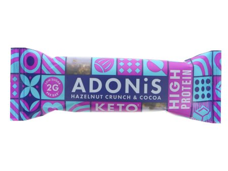 Adonis | Keto Hazelnut & Cocoa Prot Bar | 45g Hot on Sale