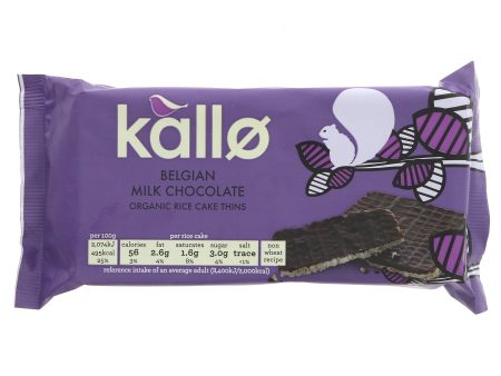 Kallo | Milk Chocolate Rice Cakes Og | 90G Hot on Sale