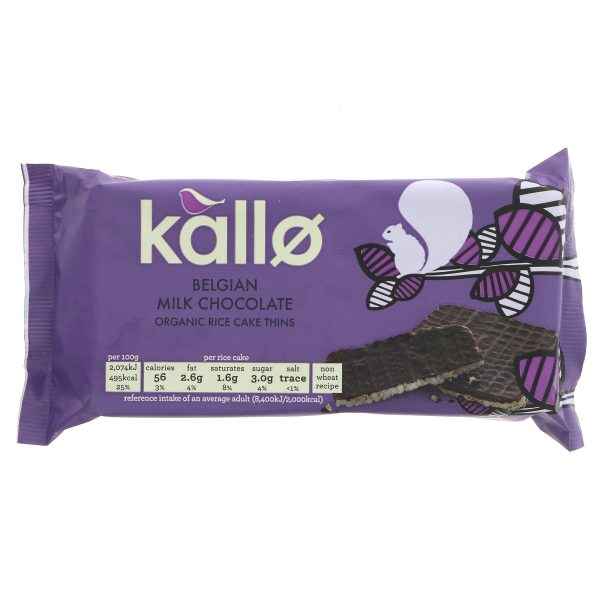 Kallo | Milk Chocolate Rice Cakes Og | 90G Hot on Sale