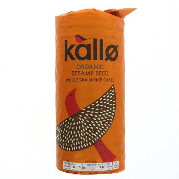 Kallo | Thick Slice Sesame Rice Cake | 130G Online now