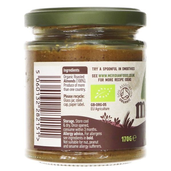 Meridian | Almond Butter Smooth Organic | 170G Fashion