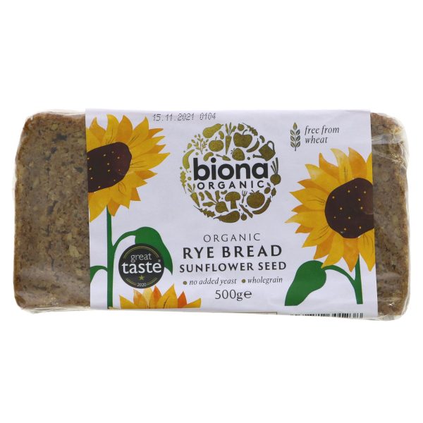 Biona | Rye Bread - Sunflower Seed | 500G Online Sale