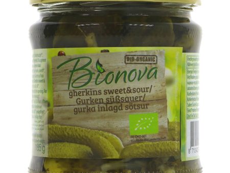 Bionova | Gherkins - Sweet & Sour | 330G For Sale