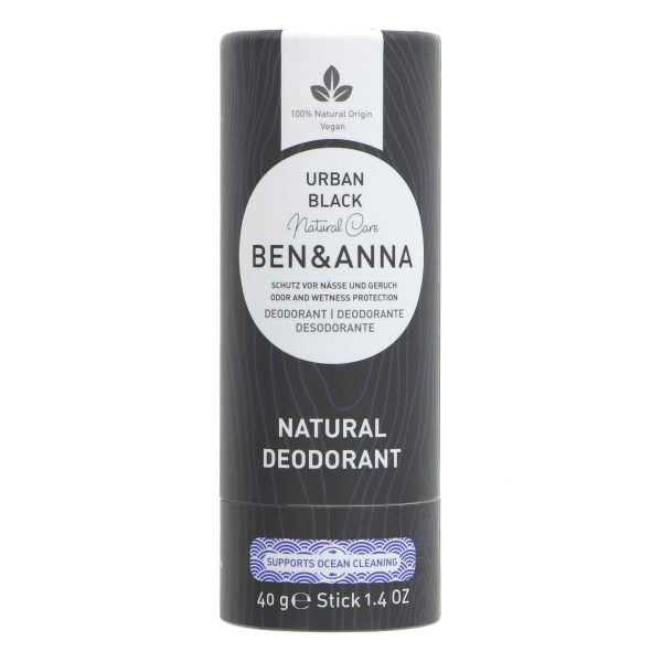 Ben & Anna | Soda Deodorant - Urban Black | 40g Fashion