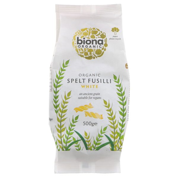 Biona | White Spelt Fusilli | 500g For Sale