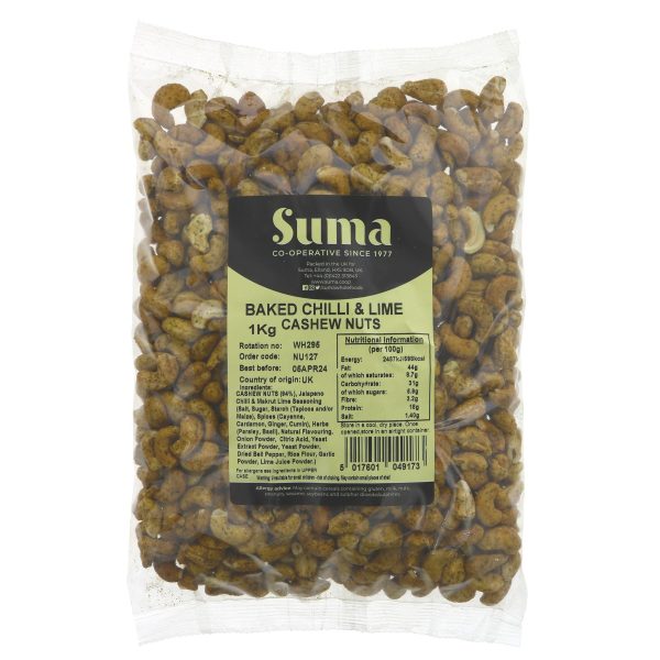 Suma | Cashews - baked chilli & lime | 1kg For Sale