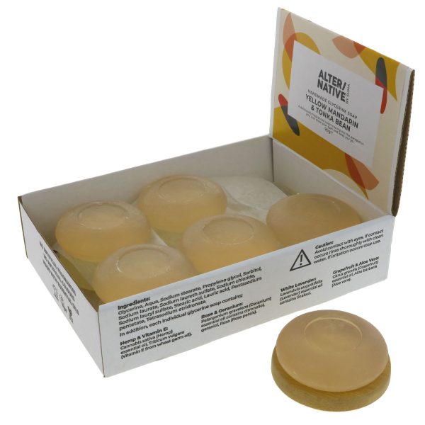 Alter Native | Glycerine Soap - Mandarin - With tonka bean   round bar | 90g Hot on Sale