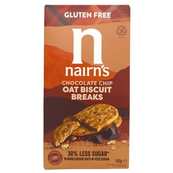 Nairn s | GF Biscuit Breaks Choc Chip | 160g For Cheap