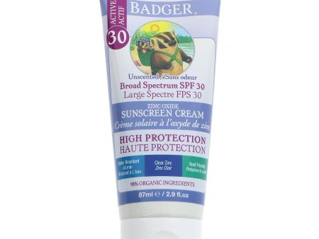 Badger Balm | Sunscreen Clear Zinc SPF30 - Unscented | 87ml Online