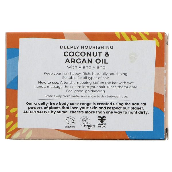 Alter Native | Hair Conditioner Bar - Coconut - With argan & ylang ylang | 90g Online Hot Sale