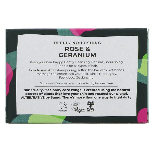 Alter Native | Hair Conditioner Bar - Rose - With geranium | 90g Online Sale