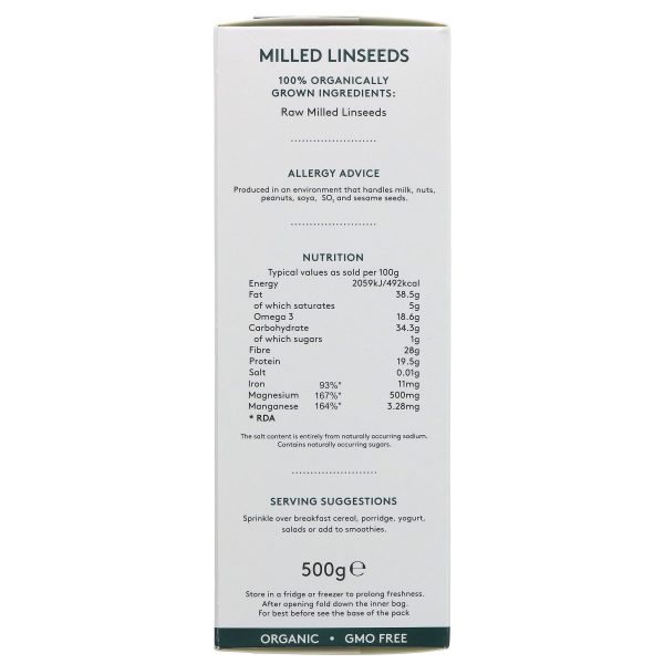 Alara | Raw Milled Linseeds | 500g Cheap